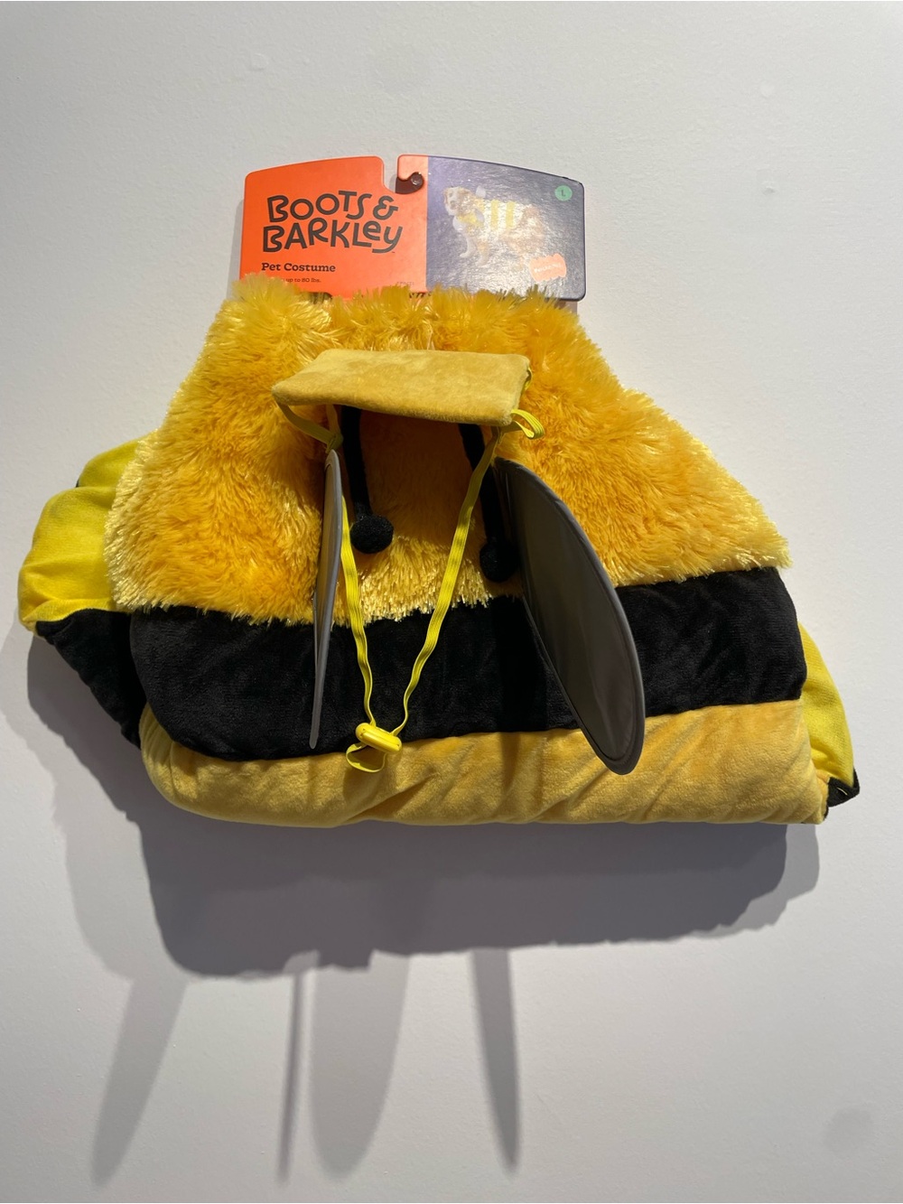 Boots & Barkley Bee with Reflective Wings Full Body Halloween Dog Costume Large